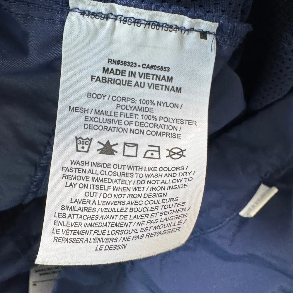 Nike Mens Navy Blue Nylon Tapered Cargo Pants Size Medium 32 Tech Sportswear